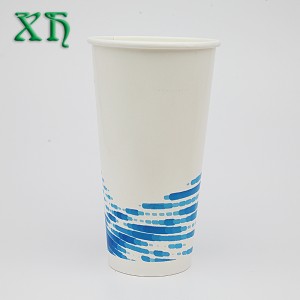 22 унции двойные полиэтиленовые водонепроницаемые перерабатываемые бумажные стаканчики для воды для холодных напитков оптом