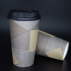 Одноразовая одностенная бумажная кофейная чашка